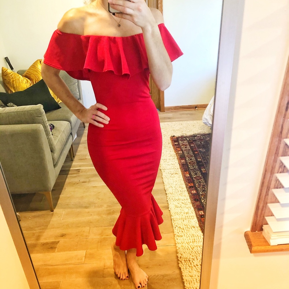 Red dress